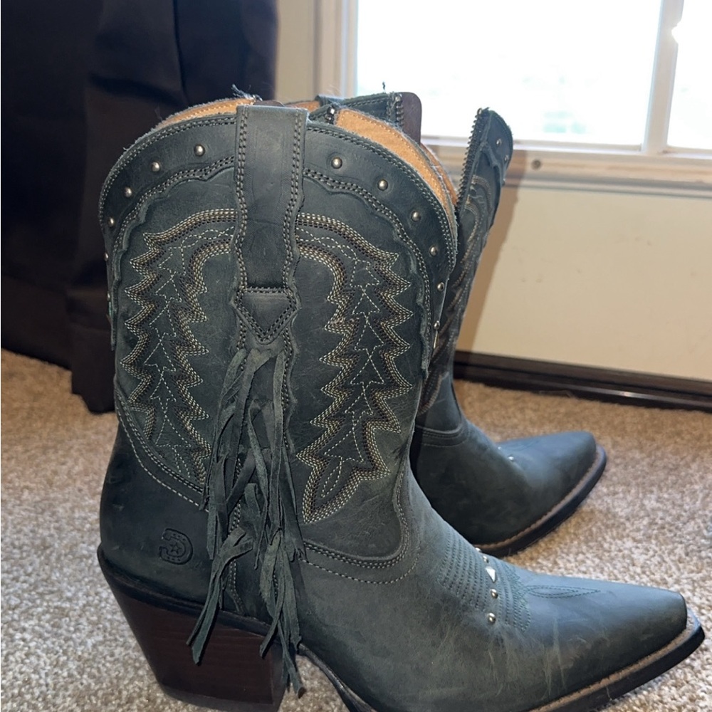 Durango Women's Heeled Boots - army green grey